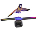 New Super Mini 3D Hologram Fan 14cm With TF Card Holographic Led Projector Synchronization 3D Hologram Advertising Fan Display