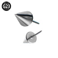 GZN Piercing Titanium Threadless & Push Pin Jewelry Spike