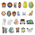 Iron on Exqusit Embroidery Cartoon Animal lion Sheep Bear Dog Horse Patch for Clothes Bag Decoration