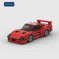 China Toy Assembled Brick Red Buildings Mini Supercar for Boys Toys Eco-Friendly Abs Building Block Sets Car
