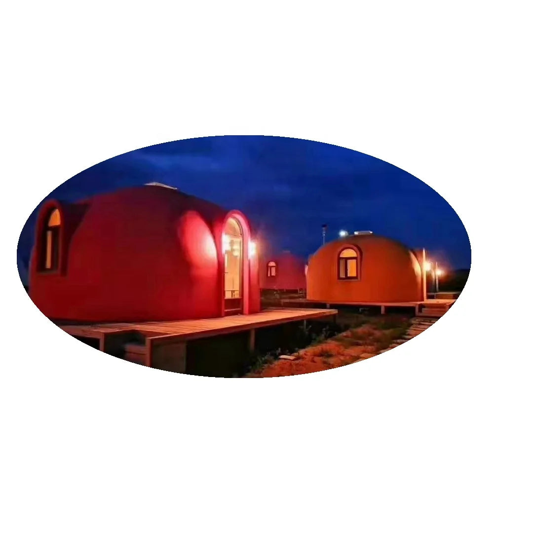 EPS Dome House Modern Design Office Winter Pod Glass Cooler Screw Lid Tunnel Bubble Inflatable Yellow De Neige Gonflable Mini