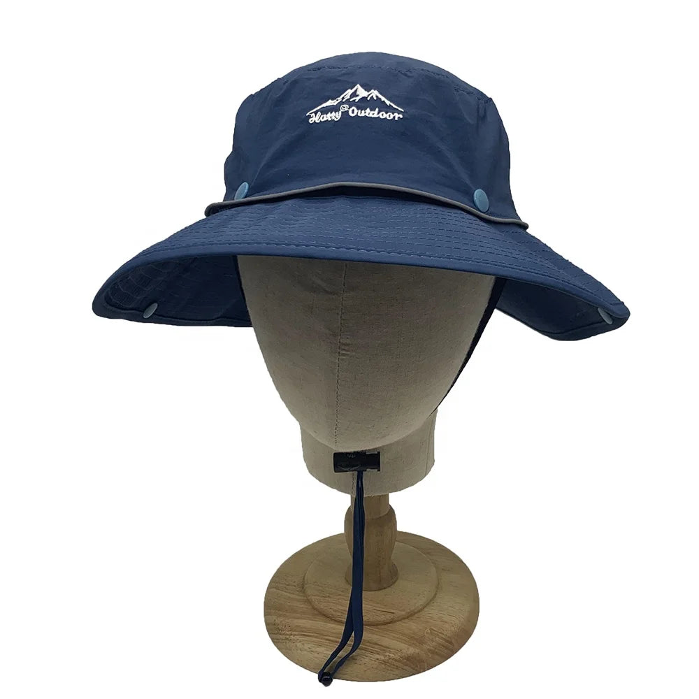 Unisex Velour Cartoon Pattern Bucket Hat for Outdoor Activities-Cycling Hiking & Camping with UV Protection