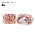 Pink 1CT IGI Certificate Radiant High Quality Supplier Starsgem Excellent HPHT CVD Colorful Fancy Vivid Pink Lab Grown Diamond