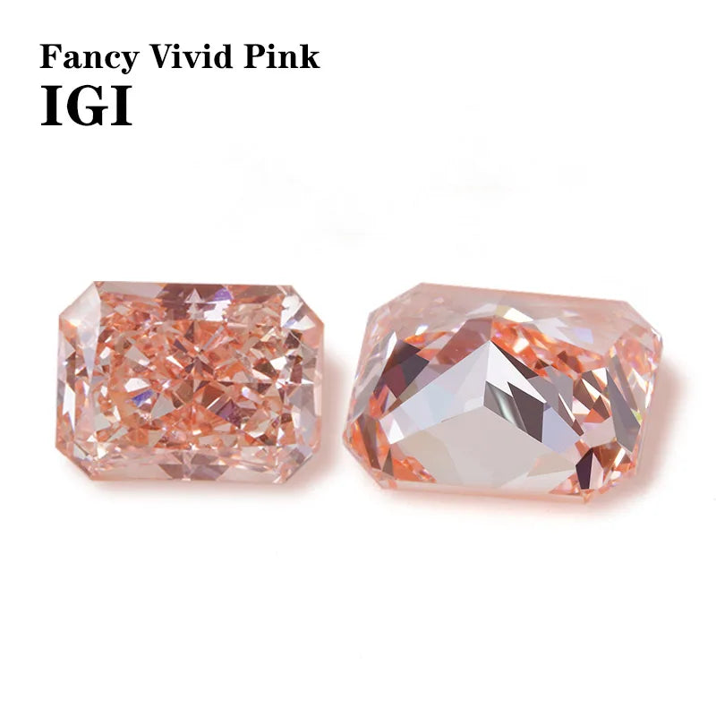 Pink 1CT IGI Certificate Radiant High Quality Supplier Starsgem Excellent HPHT CVD Colorful Fancy Vivid Pink Lab Grown Diamond
