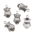 Charms Big Eye Owl 20x13mm Tibetan Silver Color Pendants Antique Jewelry Making DIY Handmade Craft