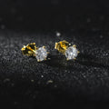 BLZE07 RINNTIN New Arrival 925 Sterling Silver Stud Earrings Hypoallergenic 8A Premium Cubic Zirconia CZ Earrings Women