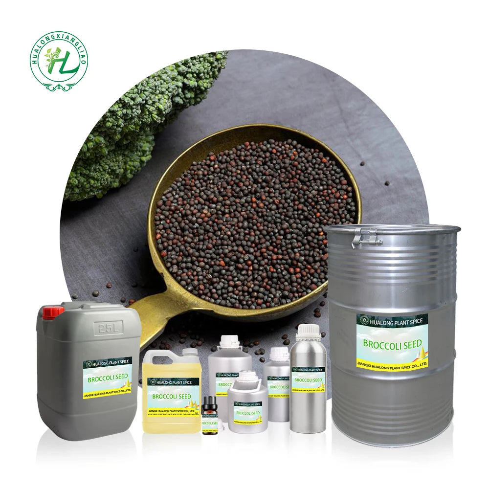 Broccoli Seed Oil for Skin Hair Face -100% Pure Natural Cold Pressed Carrier Oil Cosmetic Grade Non-GMO | Bulk 1kg