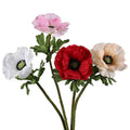 New Product Single Stem Real Touch Latex Artificial Anemone Flower for Home Decoration