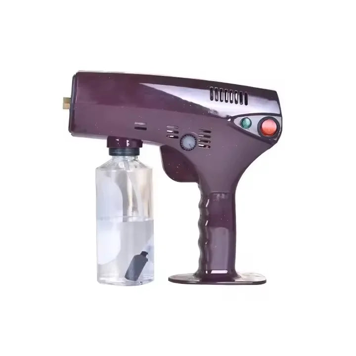 S.W LED Blue Light Nano Hair Mist Spray Gun Multi-Purpose Styling Tool Hair Nano Spray Gun for Treatment Spray Device Tool