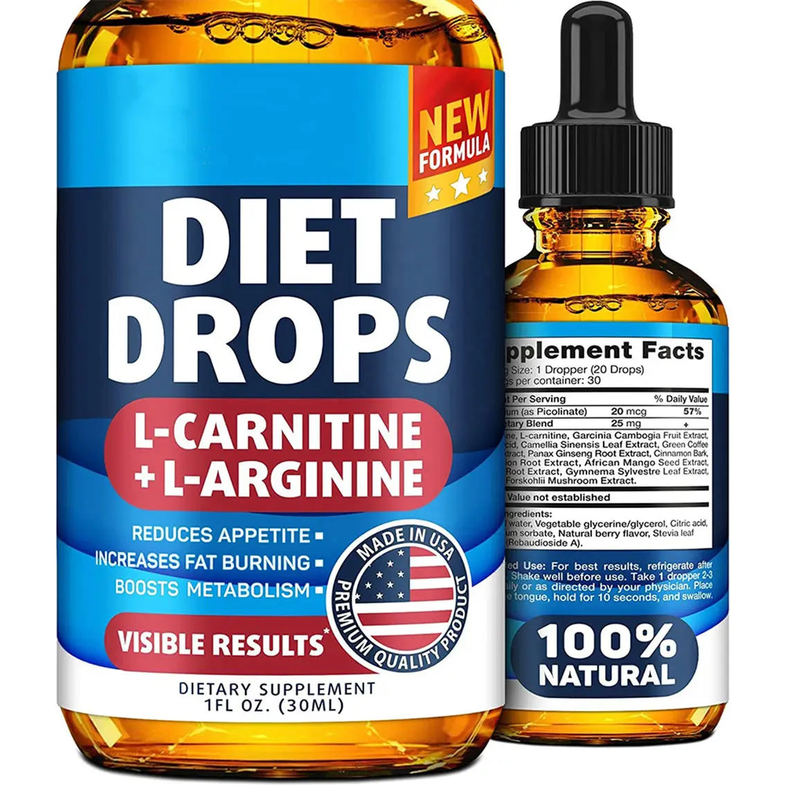 Hot Sale Natural Slimming Fast Fat Burner Supplement Drop Herbal L Carnitine L Arginine Weight Loss Diet Liquid Drops