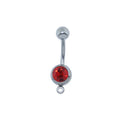 G23 Basic Titanium Add-On Charm for Navel Belly Piercing Wedding Engagement Body Jewelry with Bell Number Pattern for Children