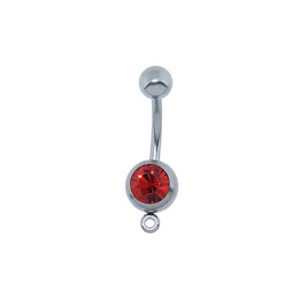 G23 Basic Titanium Add-On Charm for Navel Belly Piercing Wedding Engagement Body Jewelry with Bell Number Pattern for Children