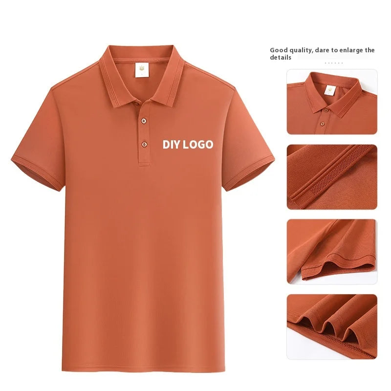 Direct Factory's Custom Printed Logo for Polo Shirt for Men Women Summer Collection Solid Colors 100% Polyester Jersey Blank
