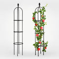 30*160cm Dia 12mm Tomato Trellis Cucumbers Plant Trellis DIY Potted Climbing Garden Metal PVC Aluminum Trellis Plant Support