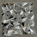 High Gloss Mirror 3d PVC Wallpaper Easy Install Gold Diamond Waterproof PVC Wall Panel Sheet for Living Room