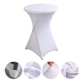 Four Feet High Bar Stretch Spandex Cocktail Table Cover Woven Technique