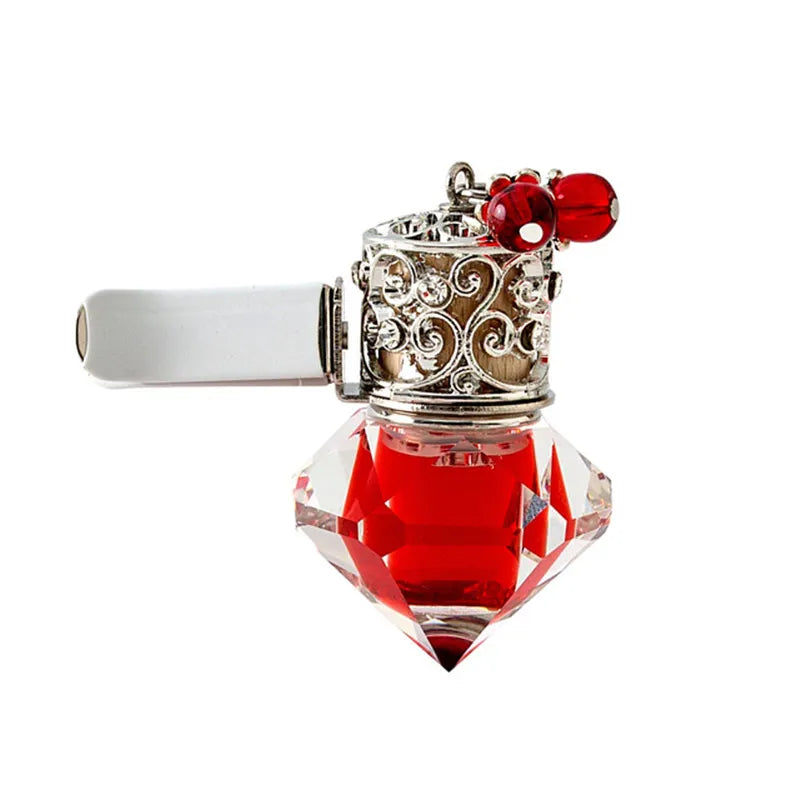 3ml Luxury Metal Cover Empty Glass Car air Freshener Car Perfume Bottle Transparent Diffuser Bottle MegaBDM