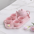 Newell China Ceremony Luxury Gift Box Vintage Afternoon and Cup Sets Ceramic Porcelain Tea Set With Teapot
