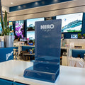 2025 New Arrival Custom Portable Modern Eco-Friendly Acrylic Table Display Stand for Plexiglass Table Sign Stand