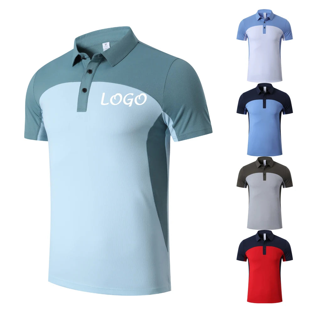 Clothing Manufacturers Custom logo 100% Polyester Casual Polo T-shirt Mens Woman Children's Plus Size Golf Polo Shirt