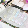 Private Label 7 Color Nail Polish Gel Mermaid Aurora Glitter Glue Popular White 15ml Nail Polish Gel Set for Nail Art