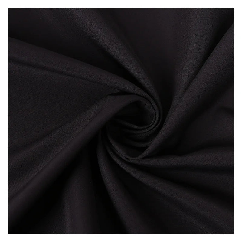 Ready-stock Black 190T Taffeta Fabrics Stocklot Custom Taffeta Polyester Fabric for Garment Lining