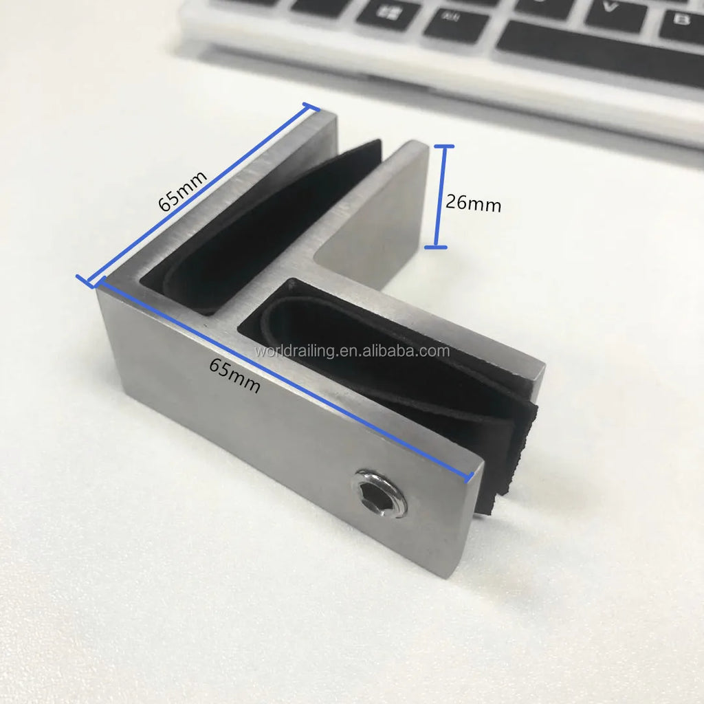 YL METAL Hot Selling 304 316 Stainless Steel D Shape Modern Glass Clamp Design for Villa Balcony Stair Hotel Railing