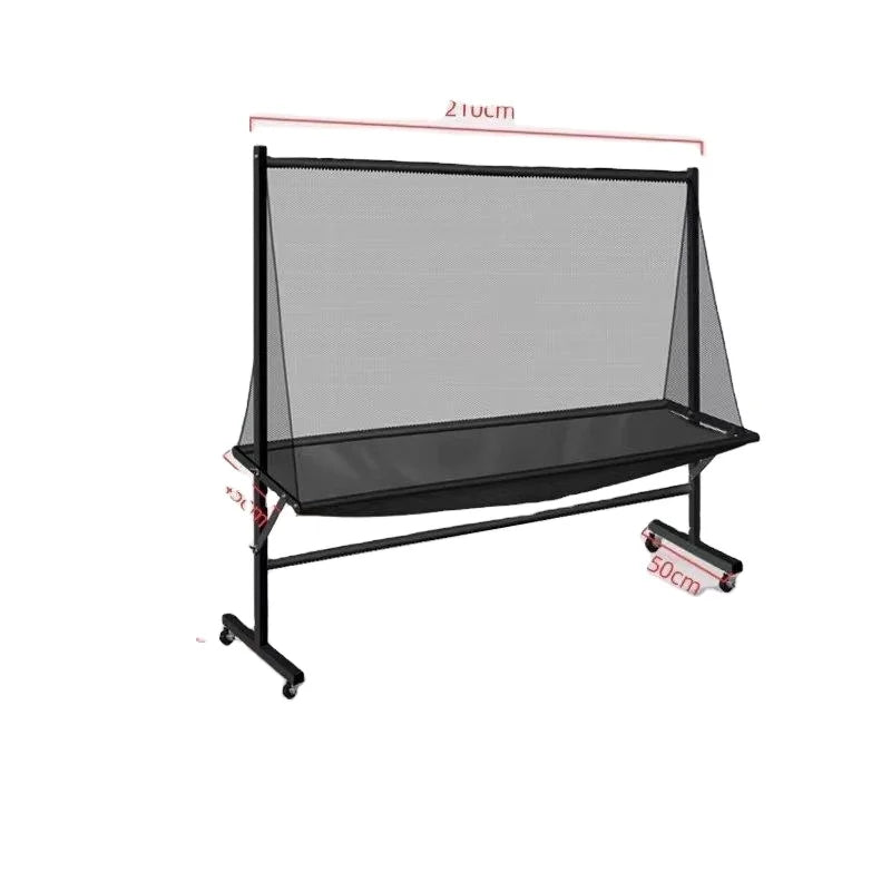 All-Wrapped Vertical Ball Catching Net for Table Tennis Floor Type Multiball Stand with Mobile Ball Collecting Device
