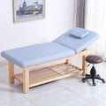 Portable Modern Adjustable Wood Frames Table Body Spa Facial Beauty Salon Folding Massage Bed With Storage Cabinet