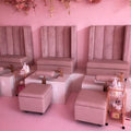 Luxury Pipeless PU Leather Pedicure Chair with Modern Design for Nail Salon Mall & Hotel Use