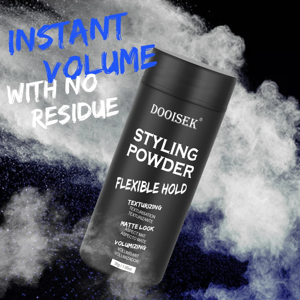 New Design 30g Texture Hair Powder Dry Shampoo Powder Matte Hair Fluffy Poudre Hair Styling Powder for Men