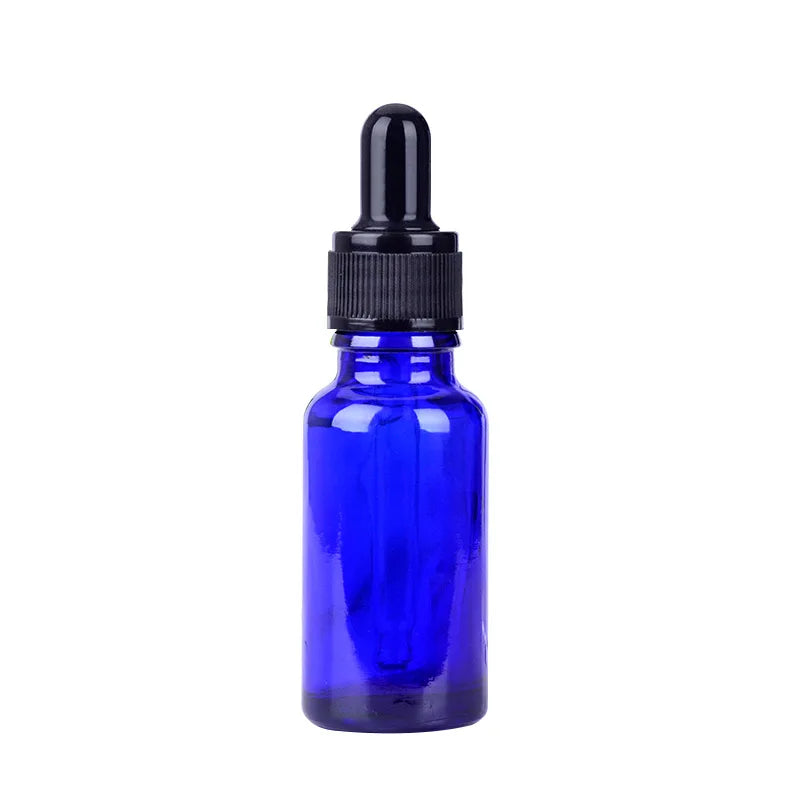 5ml 10ml 15ml 20ml 30ml 50ml Blue Essential Oil Glass Bottle with Dropper