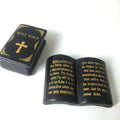 Customize Natural Gemstone Carving Holy Bible Han  Healing Quartz Crystal Holy Bible Obsidian Bible for Religious