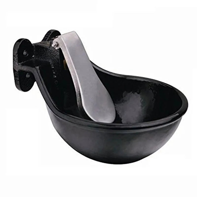 Drinking Water Bowl Cast Iron Black Stable Accessories MegaBDM
