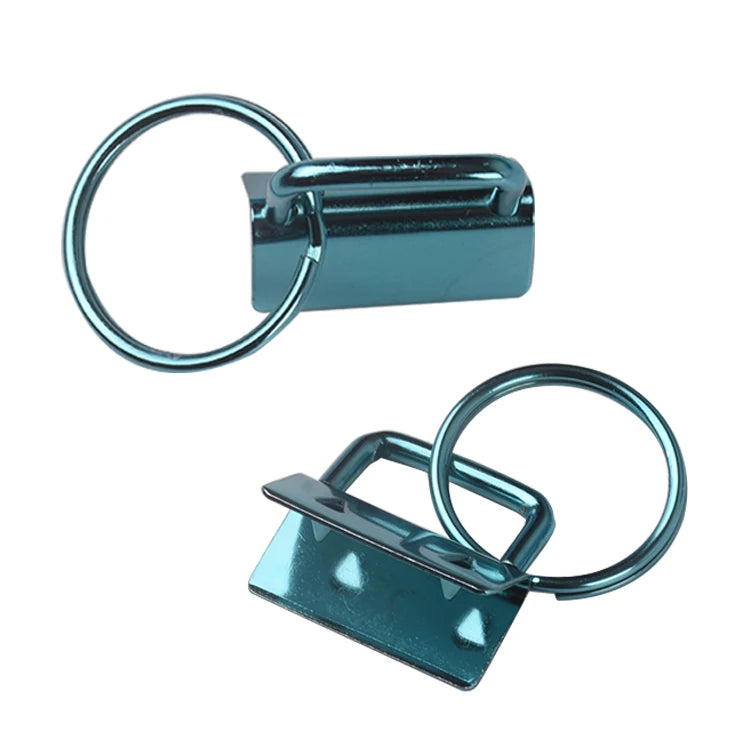 Newest Color Plated Key Fob Hardware Keychain Wristlet With Split Ring 1 Inch