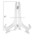 6 Inch Clear Card Plate Holder Photo Picture Book Stand Dish Rack Plastic Display Easel