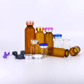2021 Hot Sale clear Amber Medicine Botella Caps Injection 2ml 3ml 5ml 10ml 20ml Flip-Off Cap Glass Vial Medicine Bottle