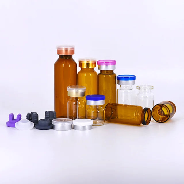 2021 Hot Sale clear Amber Medicine Botella Caps Injection 2ml 3ml 5ml 10ml 20ml Flip-Off Cap Glass Vial Medicine Bottle