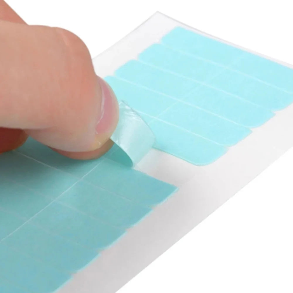High-adhesive Blue Hair Extension Tape Beauty Hairdressing Waterproof Wig Film Hair Weaving Hair Extension Double-sided Tape