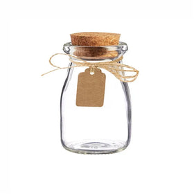 Mini Empty 120ml Jelly Yogurt Mason Jars 7 oz Glass with Cork Lids for Wedding Favors