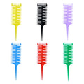 Fishbone Laser Hair Highlights Three Sides Art Lice Comb Hair Coloring Brush Plastic Transparent Salon Hairdressing Tools