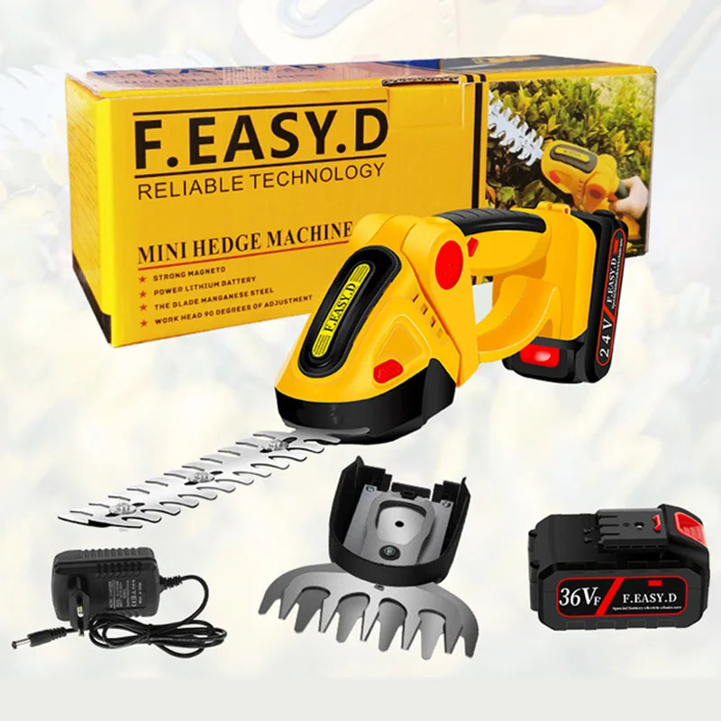 Popular Electric Fence Shears Wireless Rechargeable Pruning Lawn Mower Lithium Battery One-handed Hedge Trimmer
