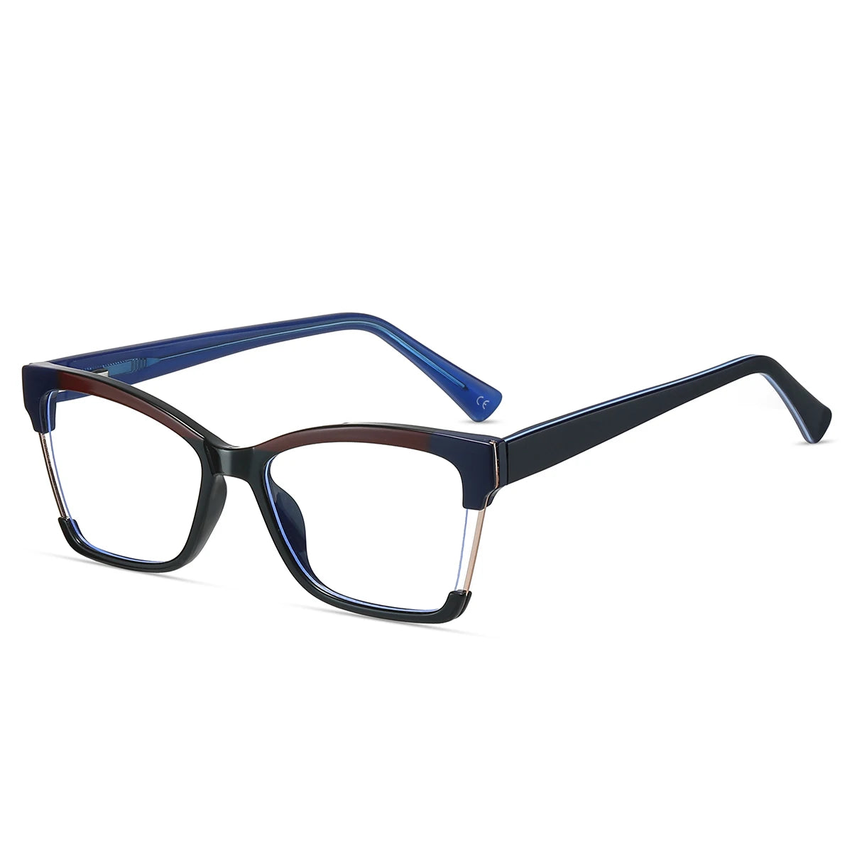 Women Eye Glasses Frame Acetate Temple Optical Glasses Custom Logo Designer Eyewear TR90 Optical Frame