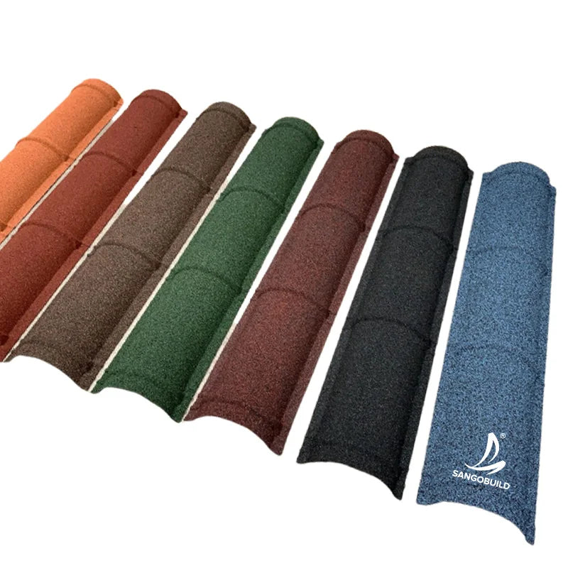 Long Span ridge Tile Stone Coated Metal Roofing Tile Angle ridge Roof Ridge Hips