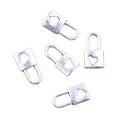 Charms Lock Heart Cut 16x8mm Tibetan Silver Color Pendants Antique Jewelry Making DIY Handmade Craft