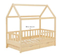 Modern Eco-Friendly Century Art Princess Castle Double Children's Bed Solid Wood Microfiber Upholstery Bedroom Living Room