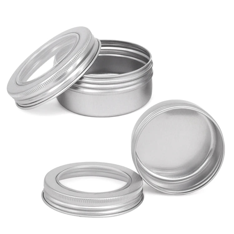 custom beard oil hair wax skin care cream aluminum jar aluminum cans lip balm custom logo tin  box packaging container tin can