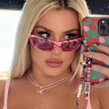 13071 Retro Small Irregular Sun Glasses Men Custom Fancy Outdoor Beach Unisex Designer Funny Sunglasses Women