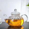 Hot Selling 400ml 600ml 800ml 1000ml Heat Resistant Glass Teapot with Strainer Flower Pot Glass Tea Pot with Infuser