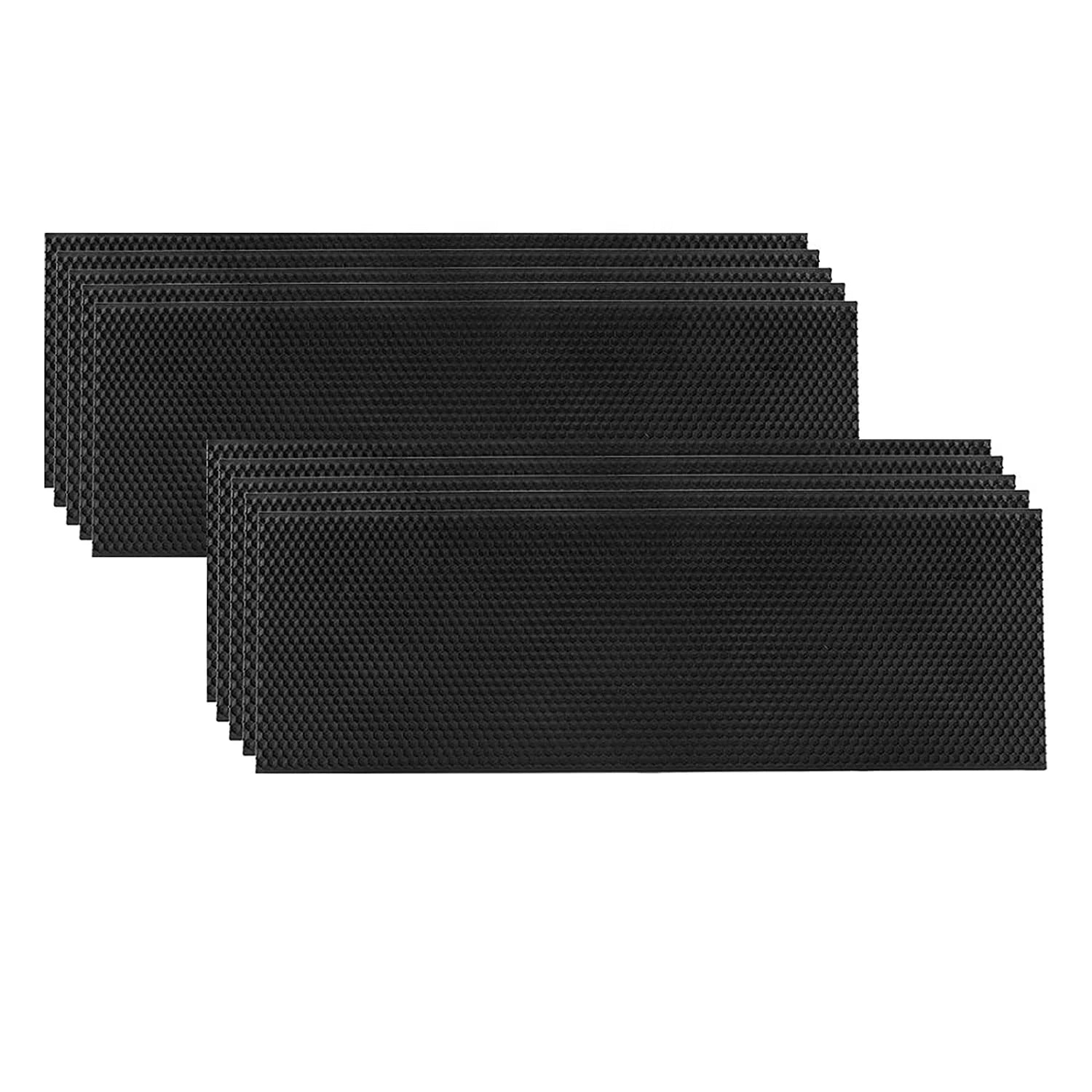 10Pcs Black Plastic Foundation Sheets Medium Super Foundation for Beehive Frames Beekeeping Equipment for Beekeeper & Retailer